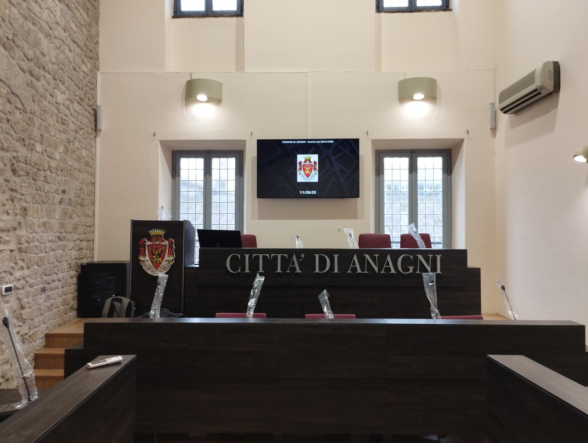 Sala consiliare del Comune di Anagni